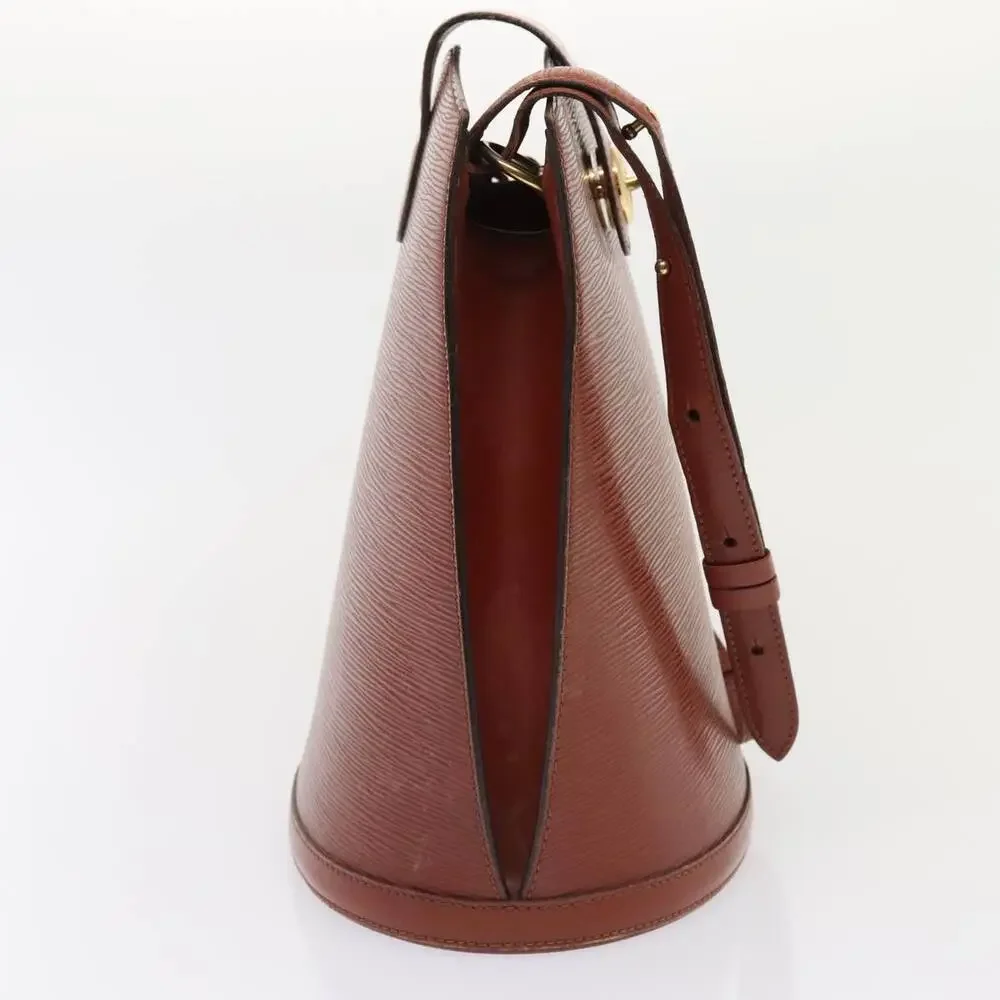 LOUIS VUITTON Epi Cluny Shoulder Bag Brown M52253